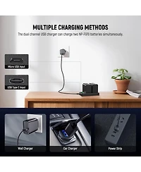 Neewer Nw-F970B 7800mAh Usb-c Battery and Charger Set Compatible with Sony Np-f-Series