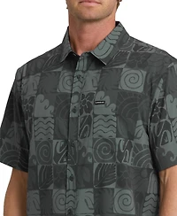 Quiksilver Men's Earth Geo Classic Stretch Ultraviolet Protection Factor Shirt