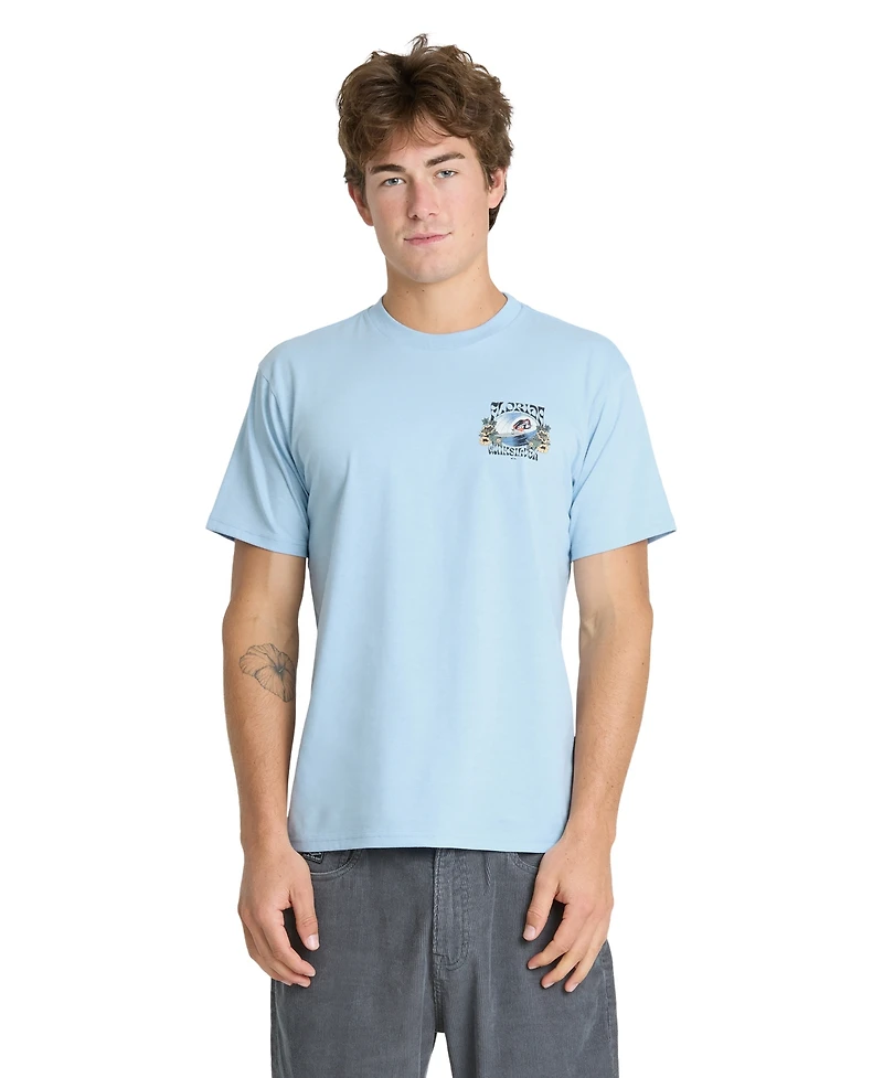 Quiksilver Men's Ringspun Cotton-Blend Crewneck T-Shirt