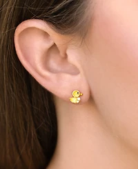 Girls Crew Crystal Rubber Ducky Earrings