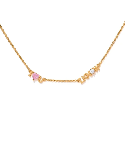 Girls Crew Crystal Star Wars I Love You, I Know Necklace