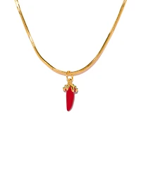 Girls Crew Crystal Hot Tamale Necklace