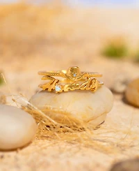 Girls Crew Crystal Howdy Partner Ring Set