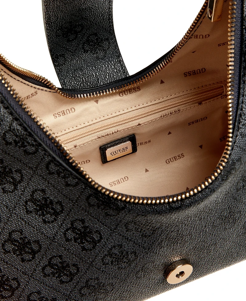 Guess Yvonne Logo Medium Hobo Handbag