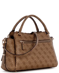 Guess Yvonne Logo Girlfriend Medium Satchel Handbag