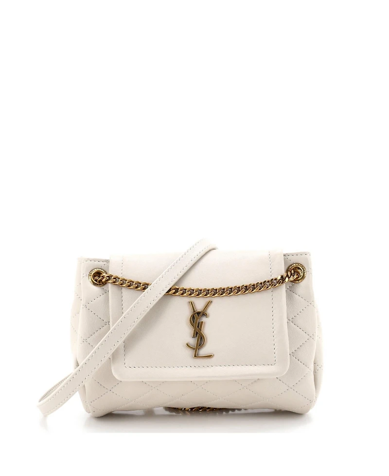 Pre-Owned Saint Laurent Mini Nolita Satchel Quilted Leather