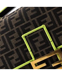 Pre-Owned Fendi Large Baguette Nm Bag Zucca Canvas