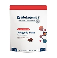 Metagenics Ketogenic Shake Keto Protein Powder Low Carb, Sugar Free, Gluten Free Meal Replacement 25 Vitamins Chocolate 14 Servings