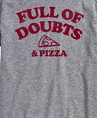 Airwaves Men's Full Of Doubts And Pizza Short-Sleeve Graphic T-Shirt
