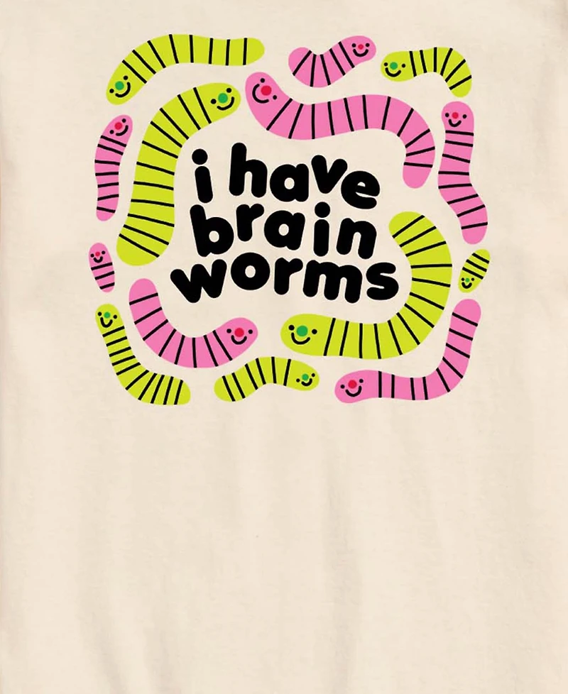 Airwaves Men's Have Brain Worms Short-Sleeve Graphic T-Shirt