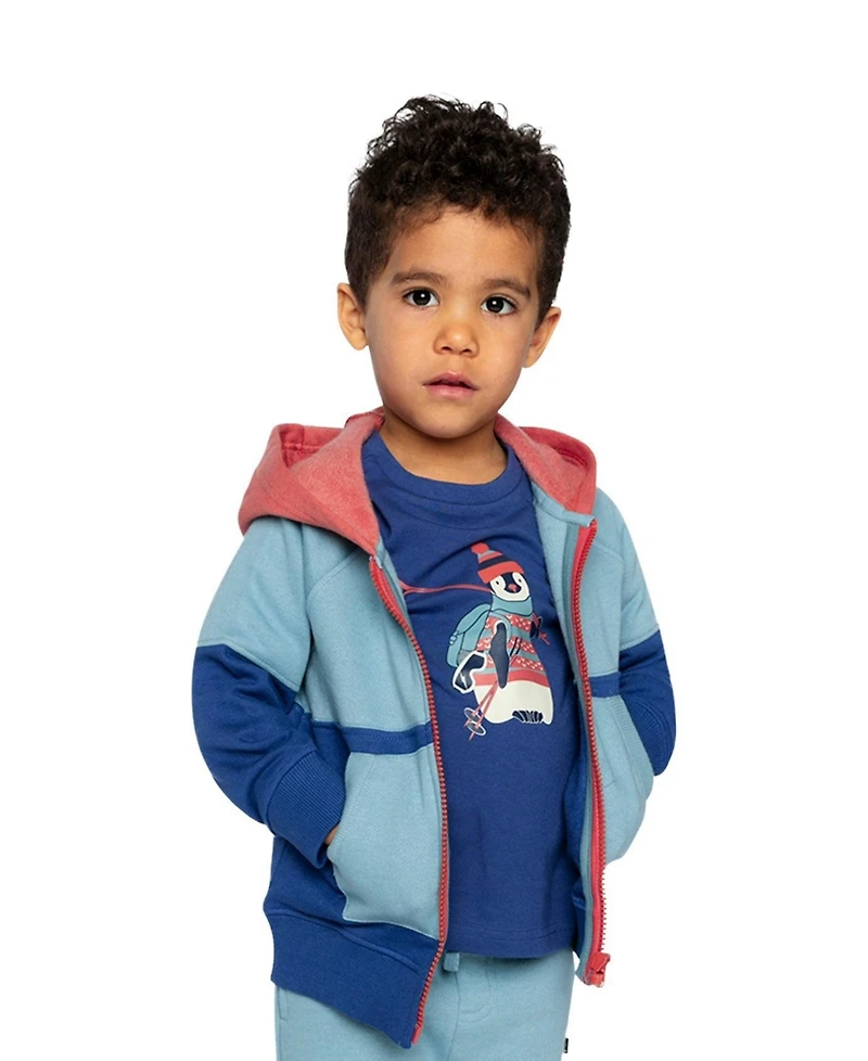 Deux par Toddler Boys (2T - 5T) Full Zip Hooded Fleece Hoodies