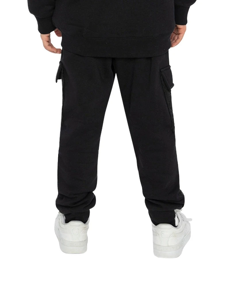 Deux par Toddler Boys (2T-5T) Fleece Bi-Material Sweatpants with Pockets