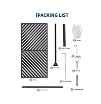 gaomon 3 Panel Room Divider Screen with Storage Shelves and Rolling Wheels