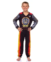 Monster Jam Big Boys (4-16) Union Suit Fleece Maximum Destruction Monster Truck One Piece Pajamas