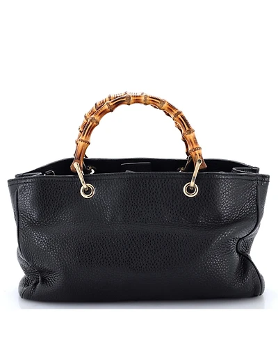 Pre-Owned Gucci Medium Bamboo Shopper Tote Leather