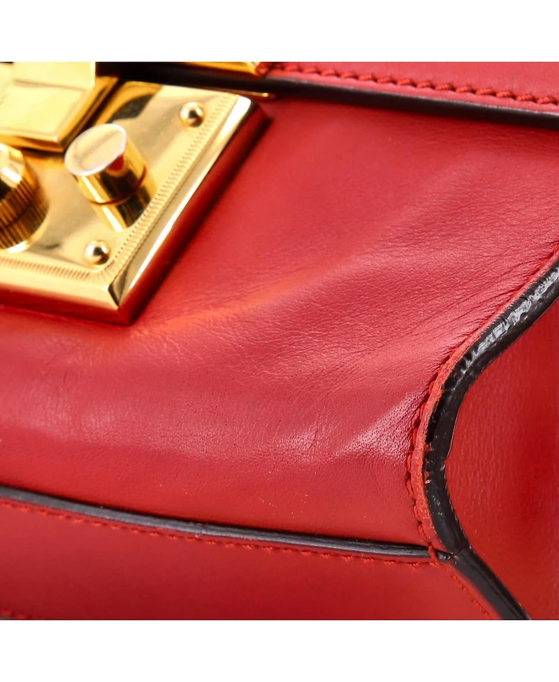 Pre-Owned Gucci Small Padlock Shoulder Bag Leather