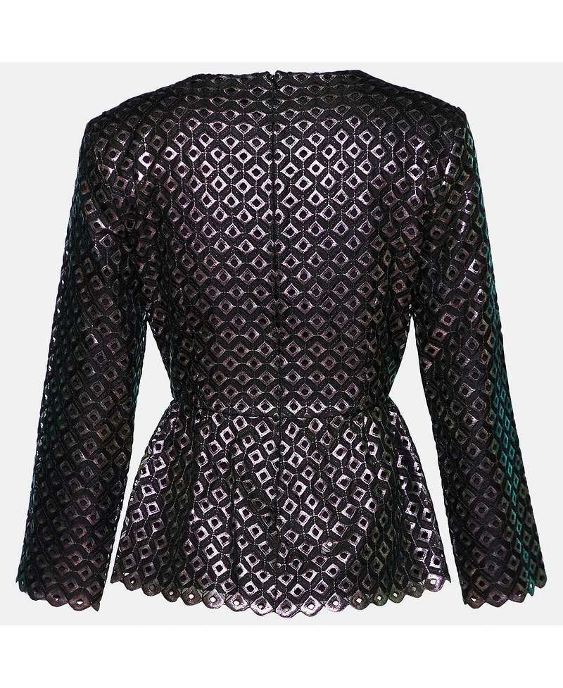Pre-Owned Stella Mccartney Women's Cutwork Peplum Top