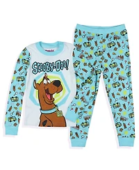 Scooby-Doo Boy's (2T-5T) Pajamas Toddler Character 2-Piece Tight Fit Long-Sleeve Pajama Pant Sleep Set