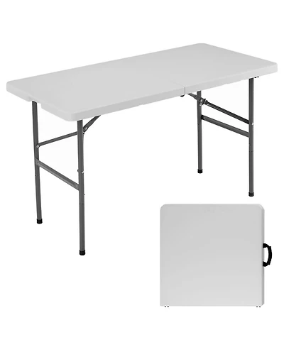 Yiortwo Heavy Duty Folding Table with Handle, Portable Indoor Outdoor Utility