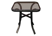 Yiortwo 3 Piece Patio Rocking Chair Set with Cushioned Rockers and Glass Top Side Table