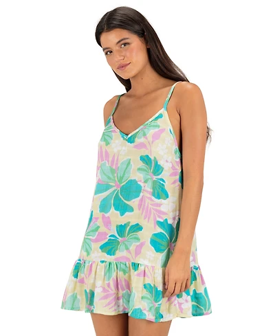 Hurley Women's V-Neck Swim Cover-Up Dress
