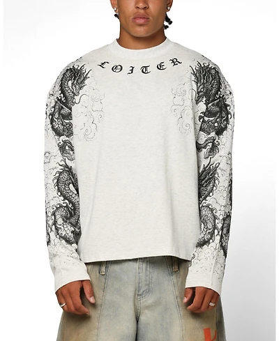 Loiter Men's Dragon Tattoo Long Sleeve T-Shirt