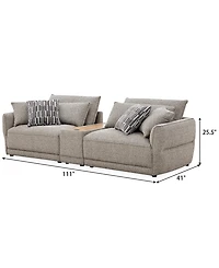 Evandro 3-Piece Sofa with Console Set (Laf Chair, Raf Chair & Console), Macy's Exclusive