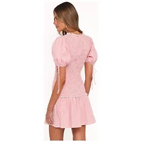Petal and Pup Women's Kaelyn Gather Mini Dress