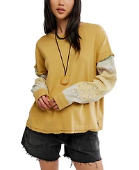 Free People Women's Wild and Twofer Crewneck Top