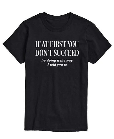 Airwaves Men's If You Don't Succeed Short-Sleeve Graphic T-Shirt