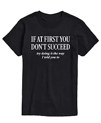 Airwaves Men's If You Don't Succeed Short-Sleeve Graphic T-Shirt