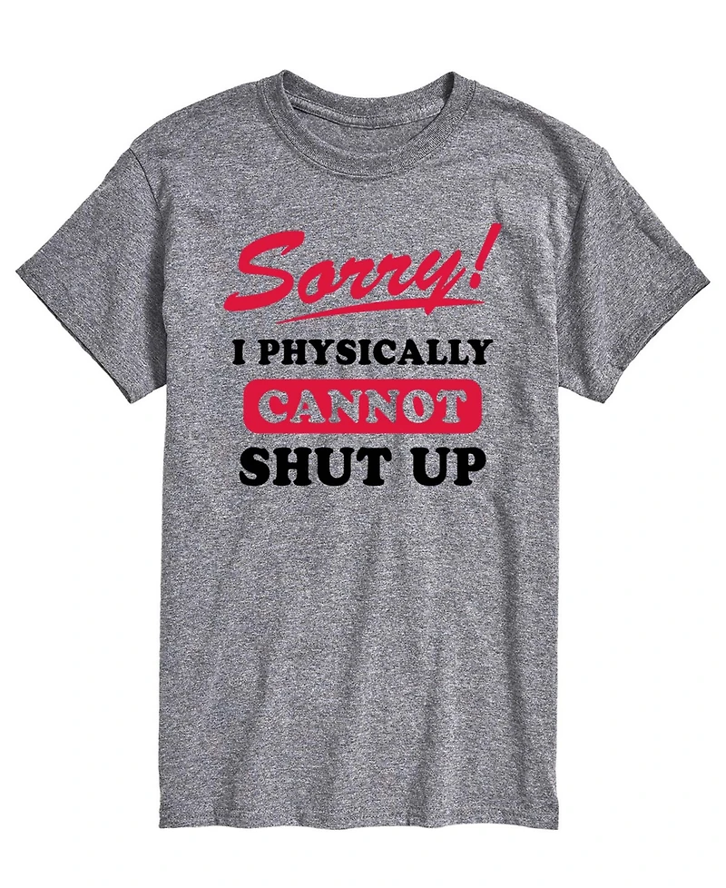 Airwaves Men's Sorry Cannot Shut Up Short-Sleeve Graphic T-Shirt