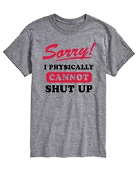 Airwaves Men's Sorry Cannot Shut Up Short-Sleeve Graphic T-Shirt