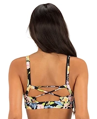 Hurley Women's Over-The-Shoulder Straps Bikini Top