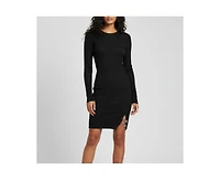 Pre-Owned Versace Women's Rib Knit Safety Pin Detail Mini Dress