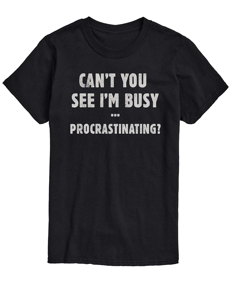 Airwaves Men's Busy Procrastinating Short-Sleeve Graphic T-Shirt