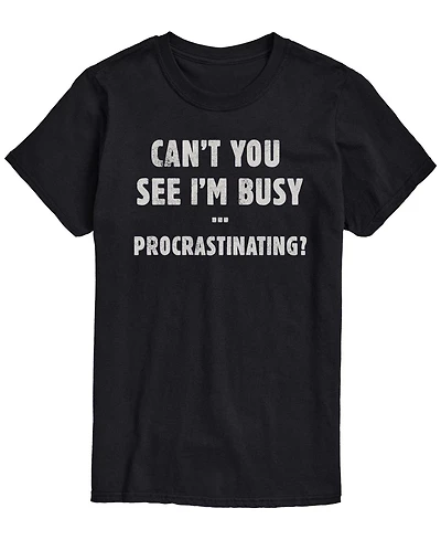 Airwaves Men's Busy Procrastinating Short-Sleeve Graphic T-Shirt