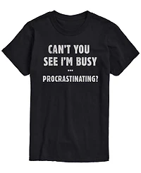 Airwaves Men's Busy Procrastinating Short-Sleeve Graphic T-Shirt