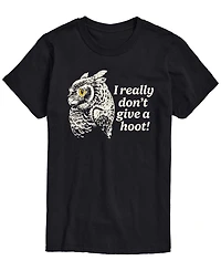 Airwaves Men's Don't Give Hoot Owl Short-Sleeve Graphic T-Shirt