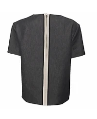 Pre-Owned Fendi Women's Logo Graphic Denim T-Shirt