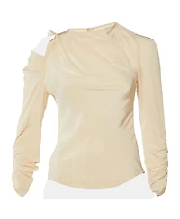 Pre-Owned Isabel Marant Women's Asymmetrical Ruched Silk Top