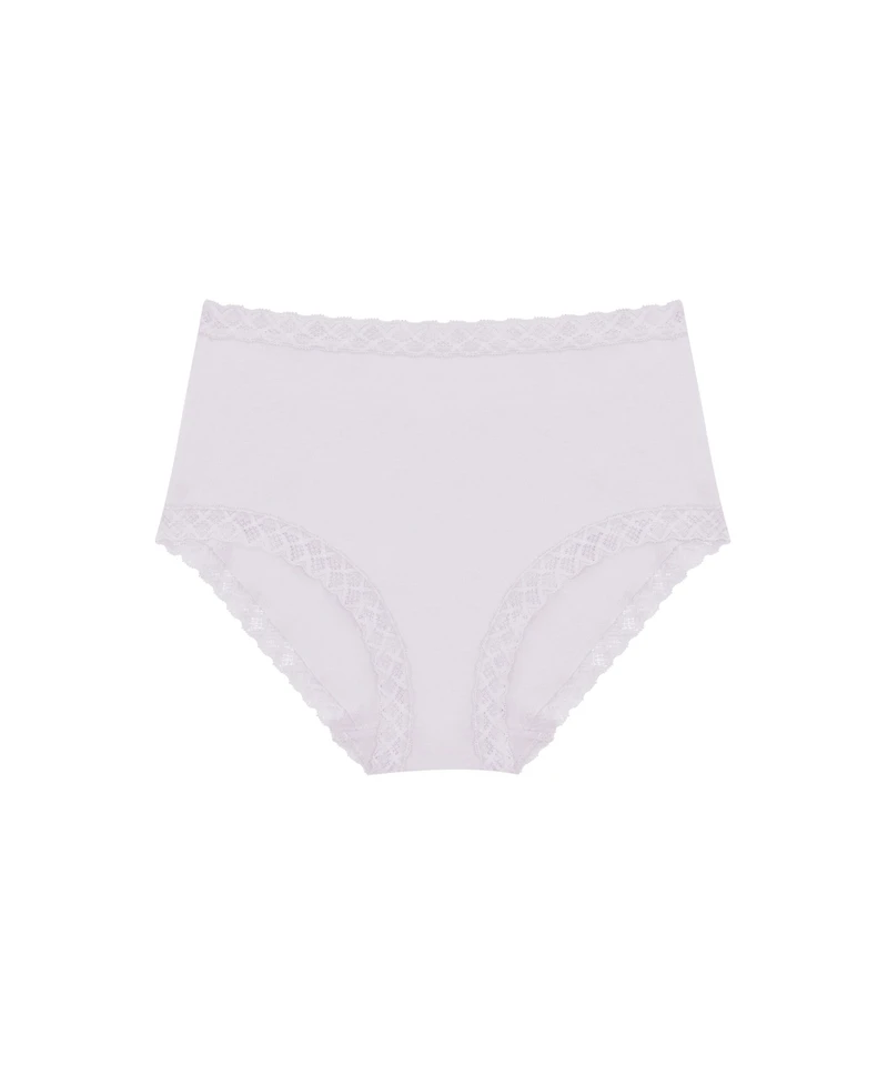 Natori Bliss Lace-Trim High Rise Cotton Brief 755058