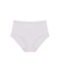 Natori Bliss Lace-Trim High Rise Cotton Brief 755058