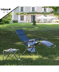 Lafuma Futura Xl Zero Gravity Outdoor Steel Framed Lawn Recliner Chair, Ocean