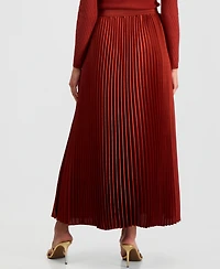 Elie Tahari Women's Rowyn High-Waisted Pleated Midi Skirt
