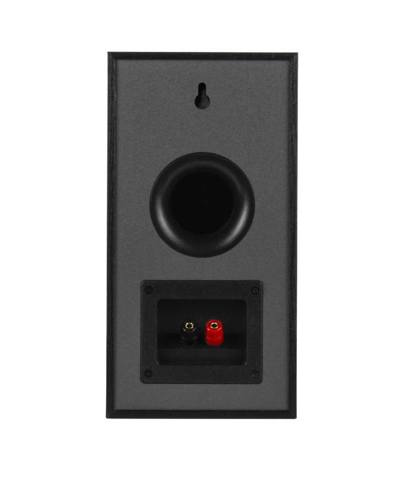 Klipsch Reference R-41M Bookshelf Home Speakers, Black Textured Wood Grain Vinyl, Pair