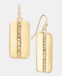 I.n.c. International Concepts Pave Dog Tag Drop Earrings, Macy's Exclusive