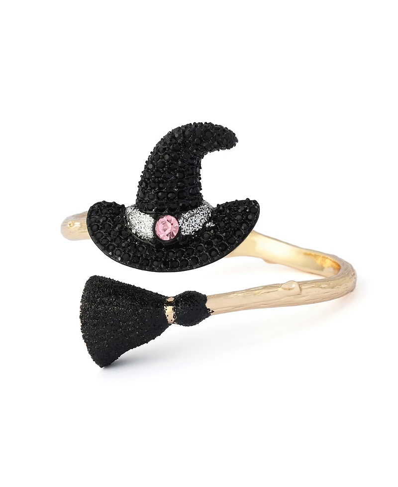 Betsey Johnson Faux-Stone Pretty Spooky Witchy Hat Bangle Bracelet