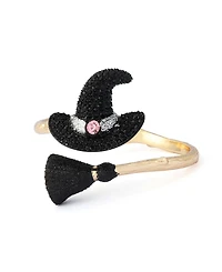 Betsey Johnson Faux-Stone Pretty Spooky Witchy Hat Bangle Bracelet