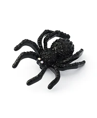 Betsey Johnson Faux-Stone Halloween Spider Brooch